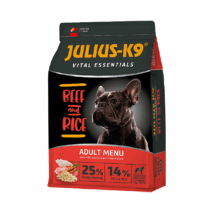 Julius K9 Adult Vital Essentials, hrana uscata pentru caini, vita si orez, 3 kg