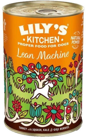 LILY’S KITCHEN Lean Machine Conservă pentru câini, curcan dovleac/kale 400g