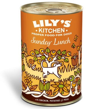 LILY’S KITCHEN Sunday Lunch Conservă pentru câini, cu pui şi cartofi 400g