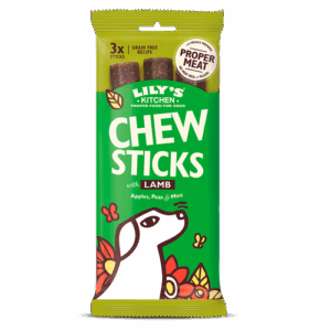 Lily’s Kitchen Chew Sticks With Lamb For Dogs, 3×120 g