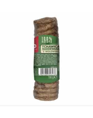 MACED 100% Natura Trahee umpluta cu vita pentru caini 120 g