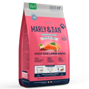 MARLY&DAN Adult Large Breed, L-XL, Somon, hrană uscată fără cereale câini, 12kg