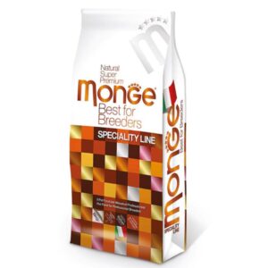 MONGE Best for Breeders, XS-XL, Porc și Orez, hrană uscată câini, 15kg