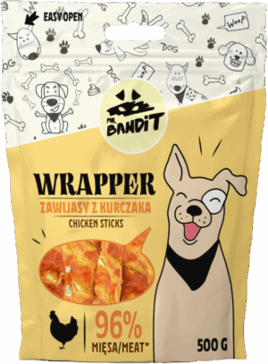 Mr. Bandit Wrapper, Sticks, Pui, 500 g