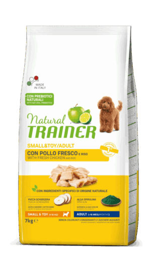Hrana Uscata Caini, Natural Trainer, Adult Dog Mini & Toy, Pui, 7 kg