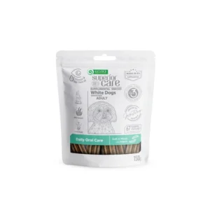 Nature s Protection Gustari Pentru Sustinerea Igienei Orale cu Insecte pentru Adult Blana Alba 150 g