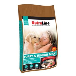 Hrana uscata caini, Nutraline Puppy & Junior Maxi, 3 kg