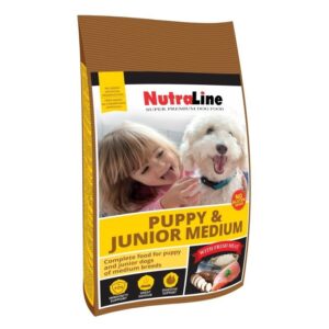 Hrana uscata caini, Nutraline Puppy & Junior Mediu, 12.5 kg
