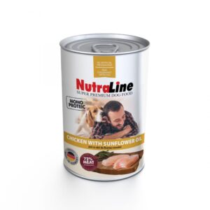 Nutraline Dog Conserva Adult Monoprotein Pui Ulei de Floarea-Soarelui 400 g