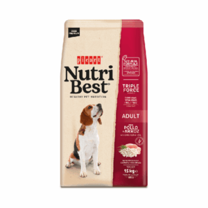 NutriBest Adult, hrana uscata pentru caini, Pui si Orez, 15 kg