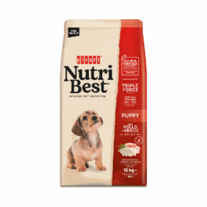 NutriBest Premium Puppy, hrana uscata pentru caini, Pui si Orez, 15 kg