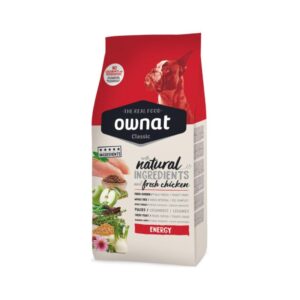 OWNAT Classic Energy, XS-XL, Pui și Mere, hrană uscată câini, activitate intensă, 20kg