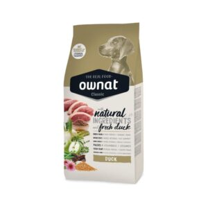 OWNAT Classic, XS-XL, Rață, hrană uscată conținut redus cereale câini, 12kg