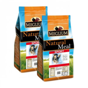 Oferta 2 saci x 15 kg Hrana uscata pentru caini Meglium Sport