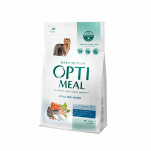 Optimeal Adult Mini Breed, hrana uscata pentru caini, somon, 4 kg