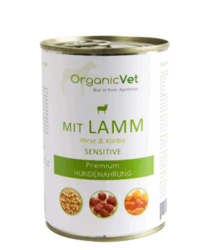 OrganicVet Sensitive, miel, dovleac si mei, 400 g