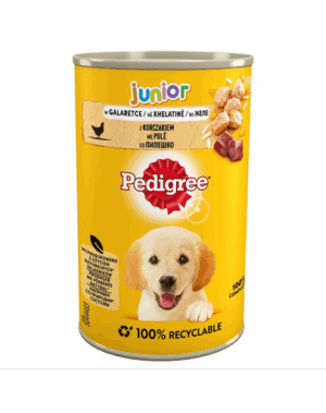 PEDIGREE Junior Hrana umeda catei, cu Pui in Aspic 400 g