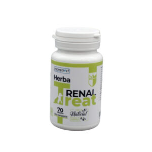 PROMEDIVET Herba-Treat Renal, supliment sistem renal câini, comprimate PROMEDIVET Herba-Treat Renal, XS-XL, supliment sistem renal câini și pisici, flacon, 70 comprimate