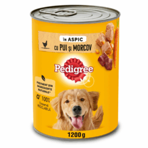 Pedigree, conserva hrana umeda pentru caini, pui si morcov, 1200 gr