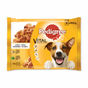 Pedigree pouch, hrana umeda pentru caini, 4 x 100 gr