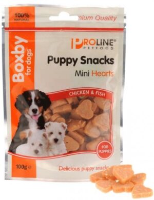 Proline Snacks Caine Boxby Mini Hearts 100 g