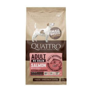 Quattro Dog Small Breed No Grain Adult Somon/Krill 7 kg