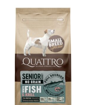 Quattro Dog Small Breed No Grain Senior 7 kg