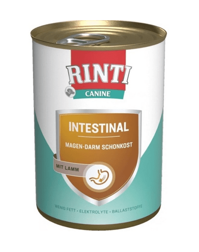 RINTI Canine Intestinal lamb 400 g hrana cu miel, pentru caini