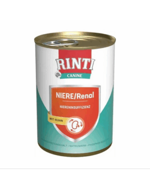 RINTI Canine Kidney-diet/Renal chicken 400 g cu pui, pentru caini
