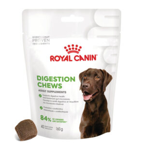 ROYAL CANIN Digestion Chews Adult Supplements, punguță recompense funcționale câini, sistem digestiv, 160g