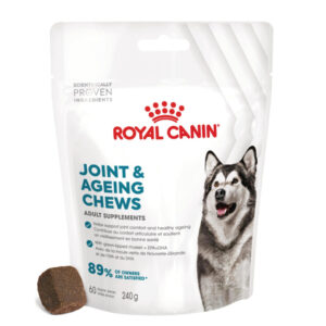 ROYAL CANIN Joint & Ageing Chews Adult Supplements, punguță recompense funcționale câini, sistem articular, 240g
