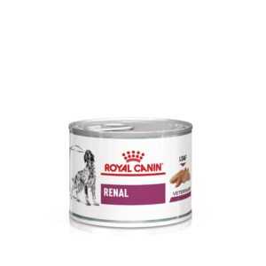 ROYAL CANIN VD Renal, XS-XL, dietă veterinară, conservă hrană umedă câini, sistem renal, (pate), 200g