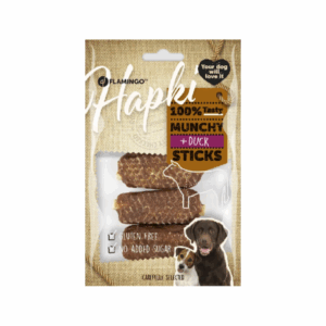 Recompensa pentru caini, stick cu rata, Hapki, 7.5 cm, 100 gr