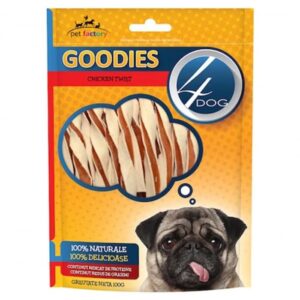 Recompense pentru caini Goodies Chicken Twists 100 gr