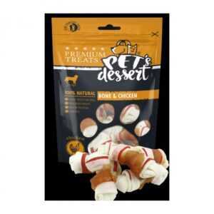 Recompense pentru caini Pet s Desert Bone Chicken 80 gr