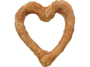 Recompense pentru caini Trixie Denta Fun Inima cu pui 14 cm