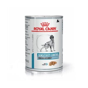 ROYAL CANIN Sensitivity Control Pui & Orez, XS-XL, dieta veterinara, conserva hrana umeda caini, afectiuni dermatologice, (pate), 410 g