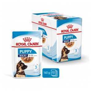 Set 10 buc x 140 gr Hrana umeda pentru caini Royal Canin Maxi Puppy