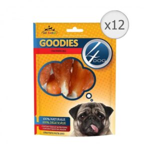 Set 12 buc x Recompense pentru caini Goodies Classic Chicken Leg 100 gr