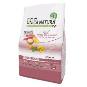 UNICA Natura Maxi, L-XL, Rață și Orez, hrană uscată câini, 12kg
