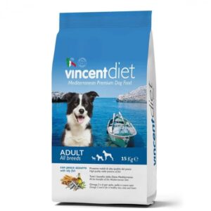 Vincent Diet, Hrana caini adulti, peste, 15kg