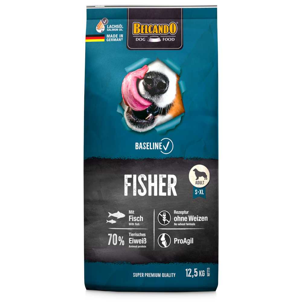 12,5kg Baseline Fisher Belcando Hrană uscată câini