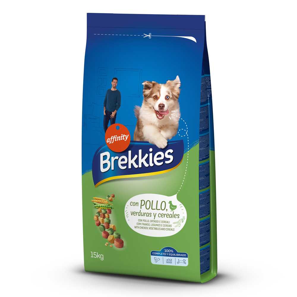15 kg Pui Complete Brekkies Hrană uscată pentru câini