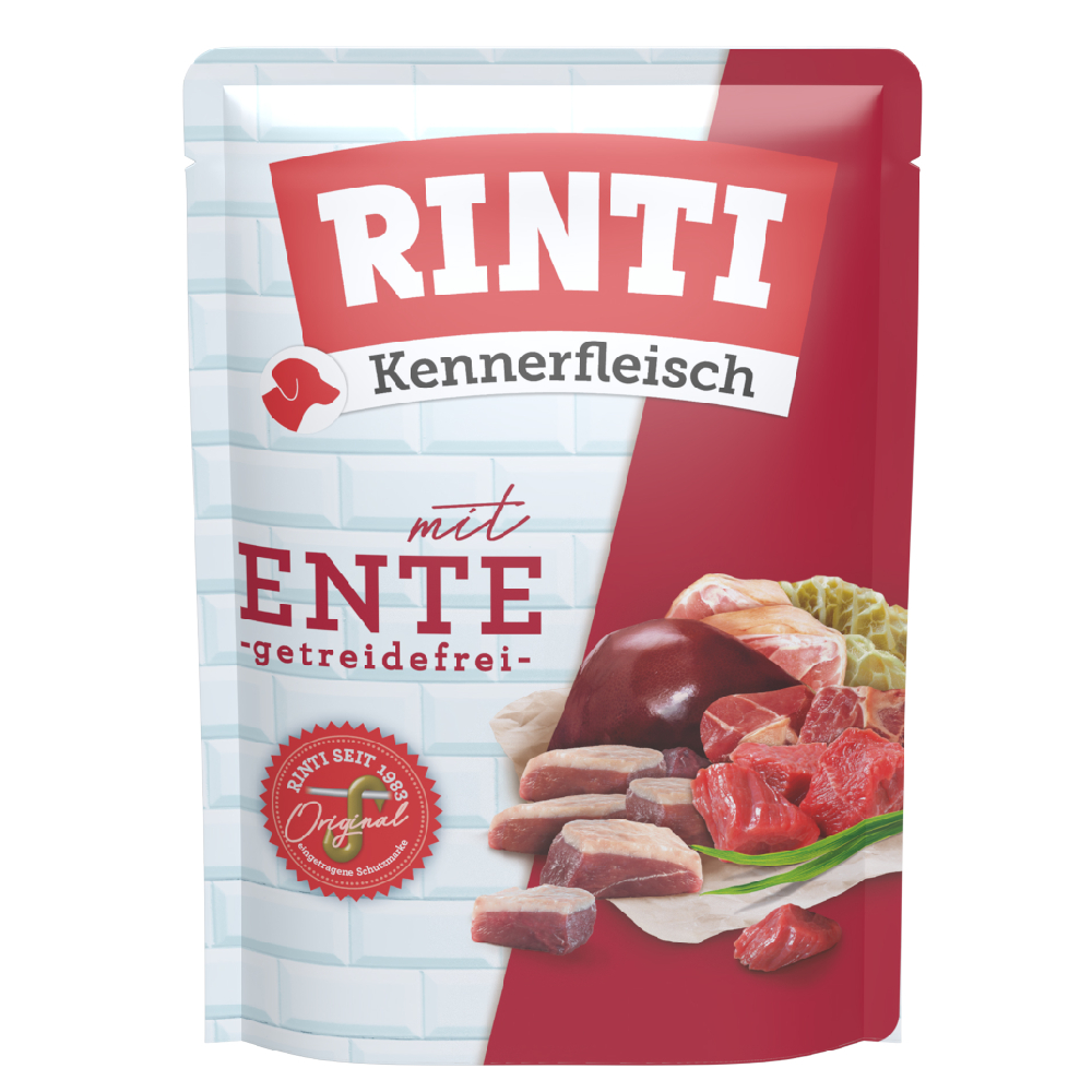 20x400g Rață Kennerfleisch Pliculețe RINTI Hrană umedă pentru câini