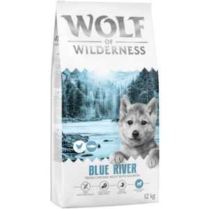 2x12kg Somon Junior Blue River Wolf of Wilderness Hrană uscată fără cereale câini