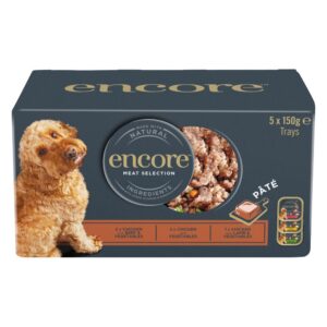 5 x 150 g Pate Mix Encore Hrană umedă pentru câini