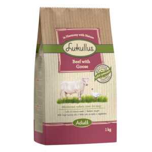 5x1kg Vită & gâscă Lukullus Hrană uscată câini