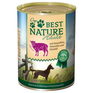 6x400g Miel, cartofi și pătrunjel Dog Adult Best Nature Hrană câini