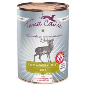 6x400g Vânat Canis Alimentum Veterinarium Low Mineral Diet Terra Hrană umedă pentru câini