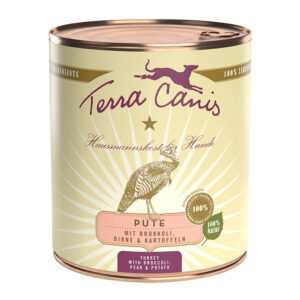 6x800g Terra Canis Hrană umedă câini – Curcan cu legume